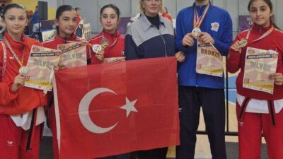 Seferihisar Belediyesi sporcuları, Makedonya’da düzenlenen Uluslararası Taekwondo Teknik Poomsae Şampiyonası’nda