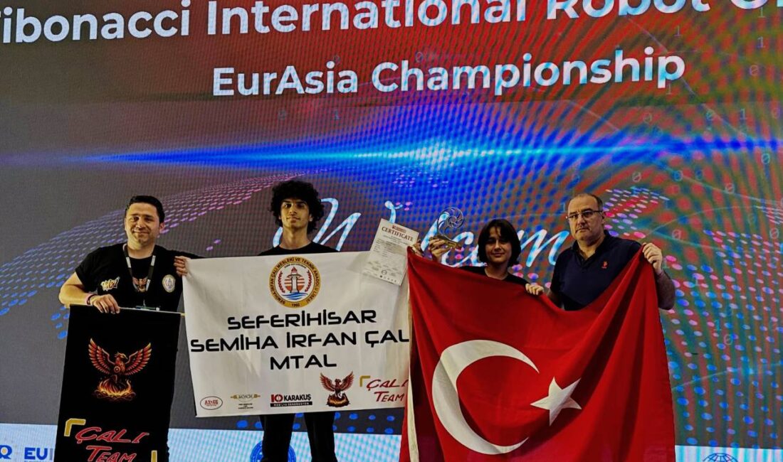 Antalya’da 21 ülkenin katılımıyla düzenlenen Avrasya Robot Olimpiyatları’nda Seferihisarlı öğrenciler,