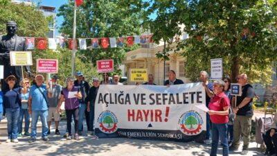 Tüm Emeklilerin Sendikası, Türkiye genelinde eş zamanlı basın açıklamaları düzenleyerek