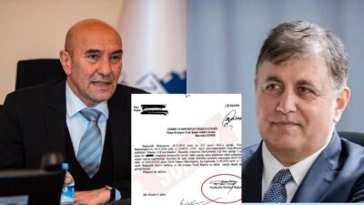 Cezaevinden yaptığı açıklamada İzmir Büyükşehir Belediye Başkanı Cemil Tugay’ı “muhbirlikle”