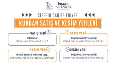 Kurban Bayramı öncesi Seferihisar’da kurban satış ve kesim yapılacak resmi