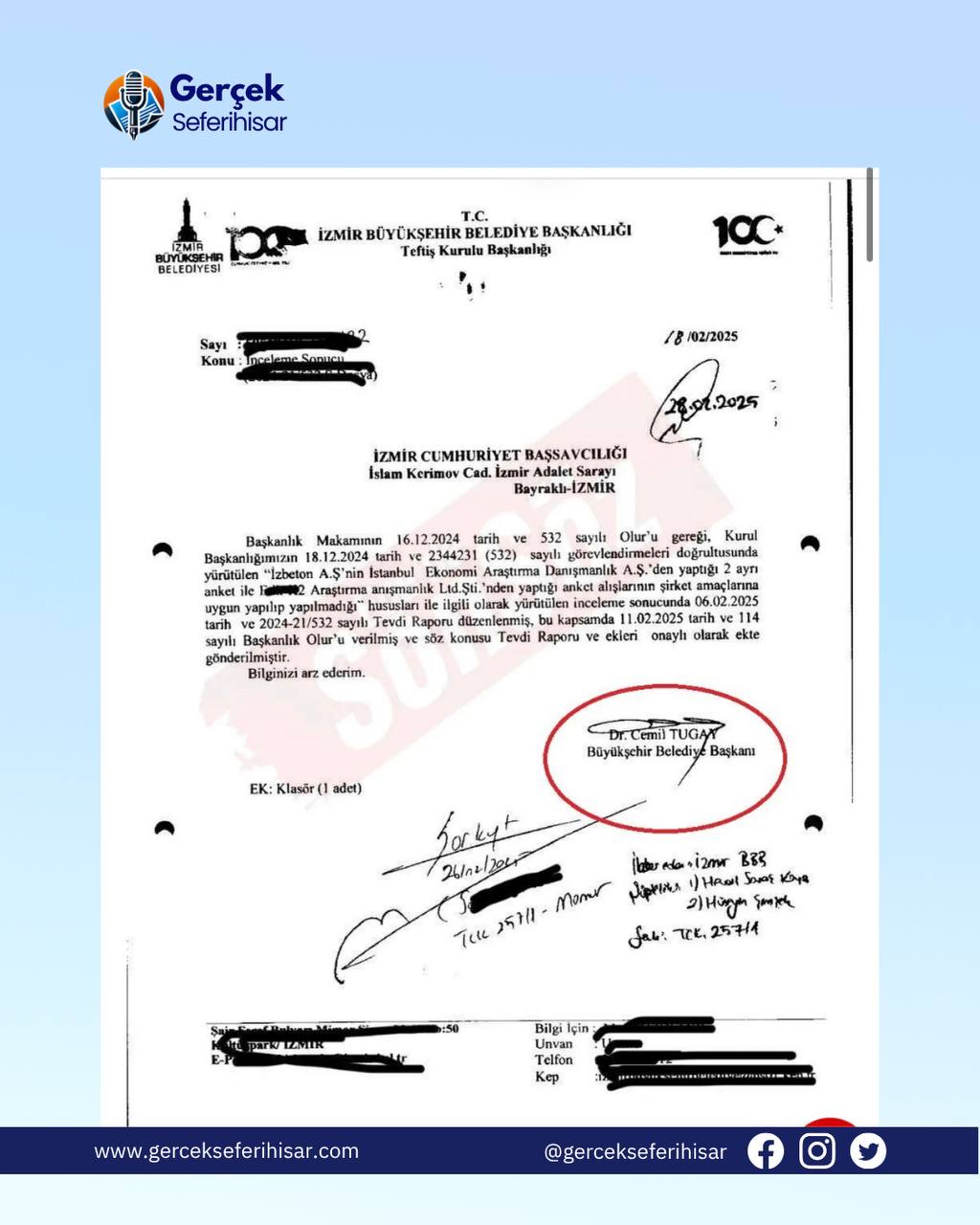 CEMİL TUGAY’IN ŞİKAYET BELGELERİ ORTAYA ÇIKTI